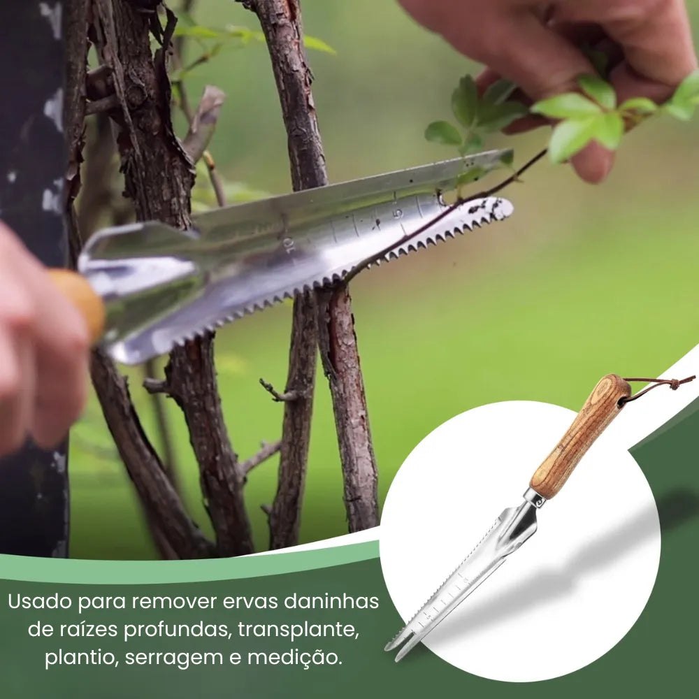 Capinador-Manual-Multiuso-Ferramenta-de-Jardinagem-5-em-1-com-Cabo-de-Madeira-e-Lâmina-em-V-loja-do-jardinista