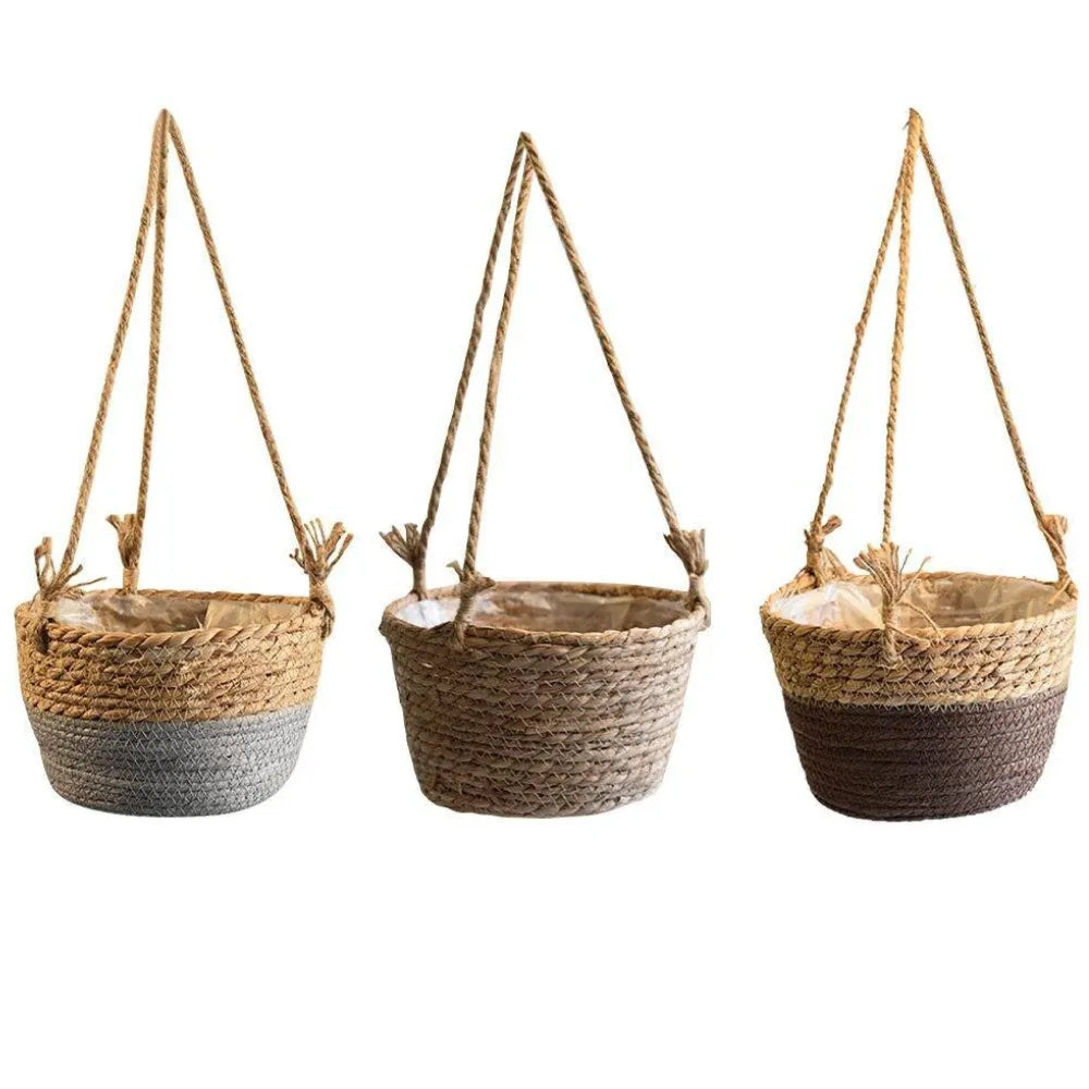 Cesta-suspensa-de-juta-vaso-armazenamento-multiuso-Loja-do-Jardinista