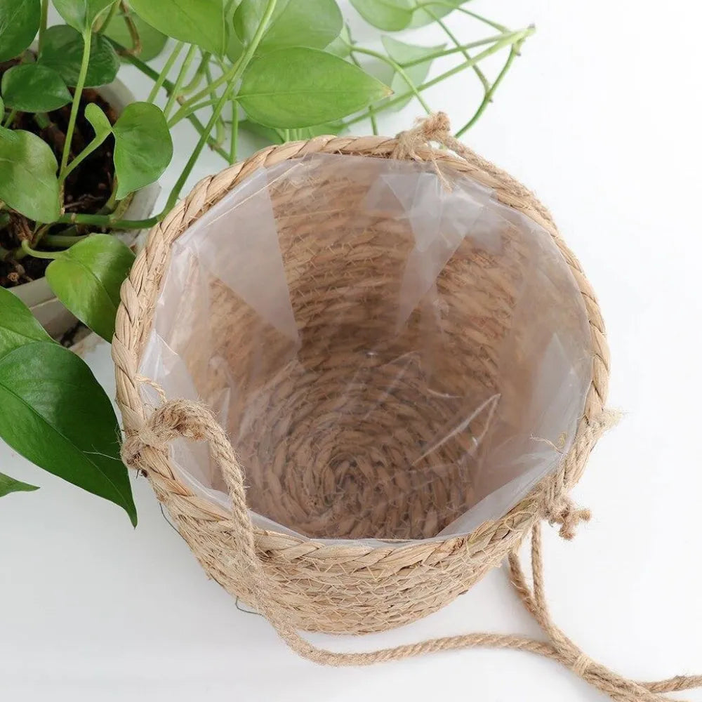 Cesta-suspensa-de-juta-vaso-armazenamento-multiuso-Loja-do-Jardinista