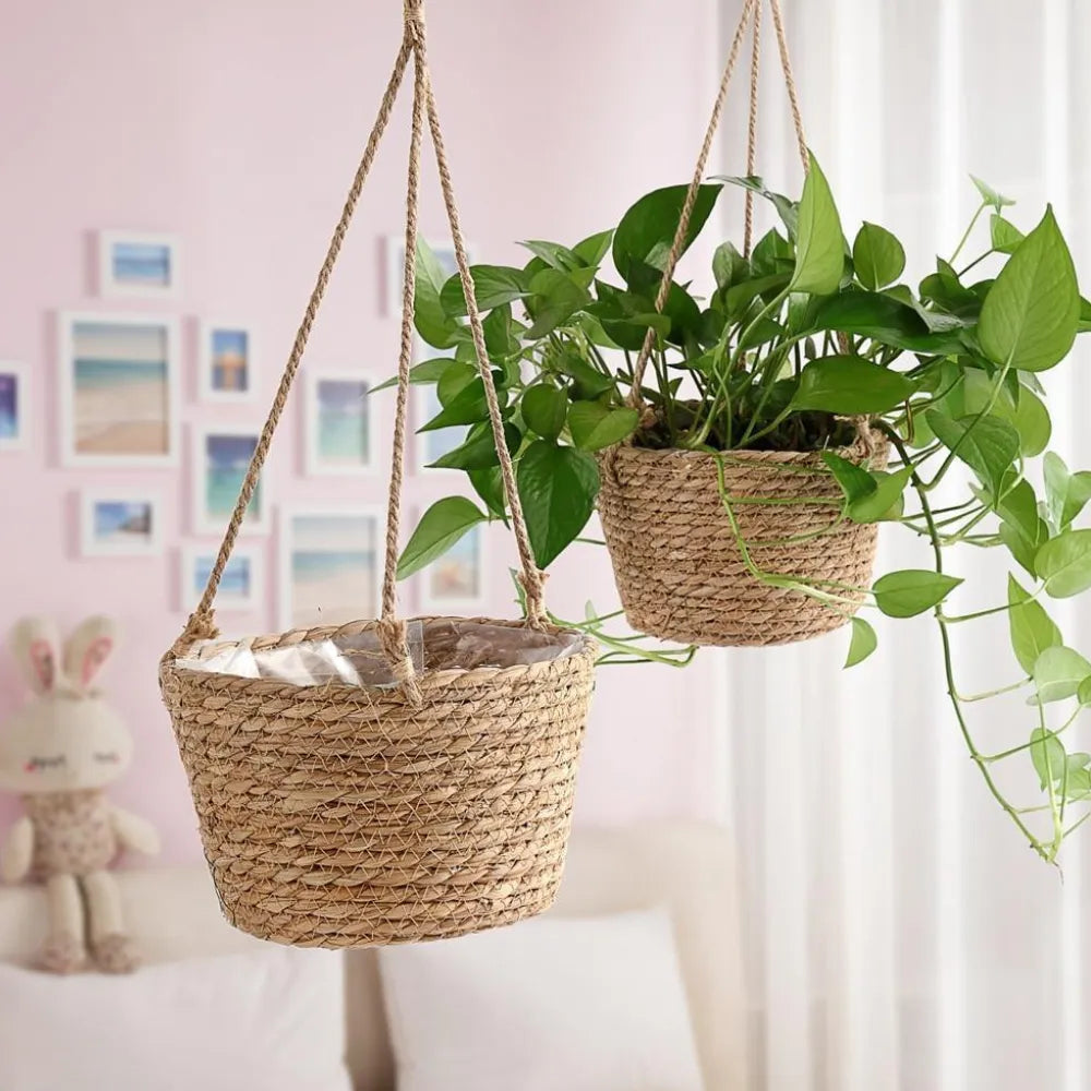 Cesta-suspensa-de-juta-vaso-armazenamento-multiuso-Loja-do-Jardinista