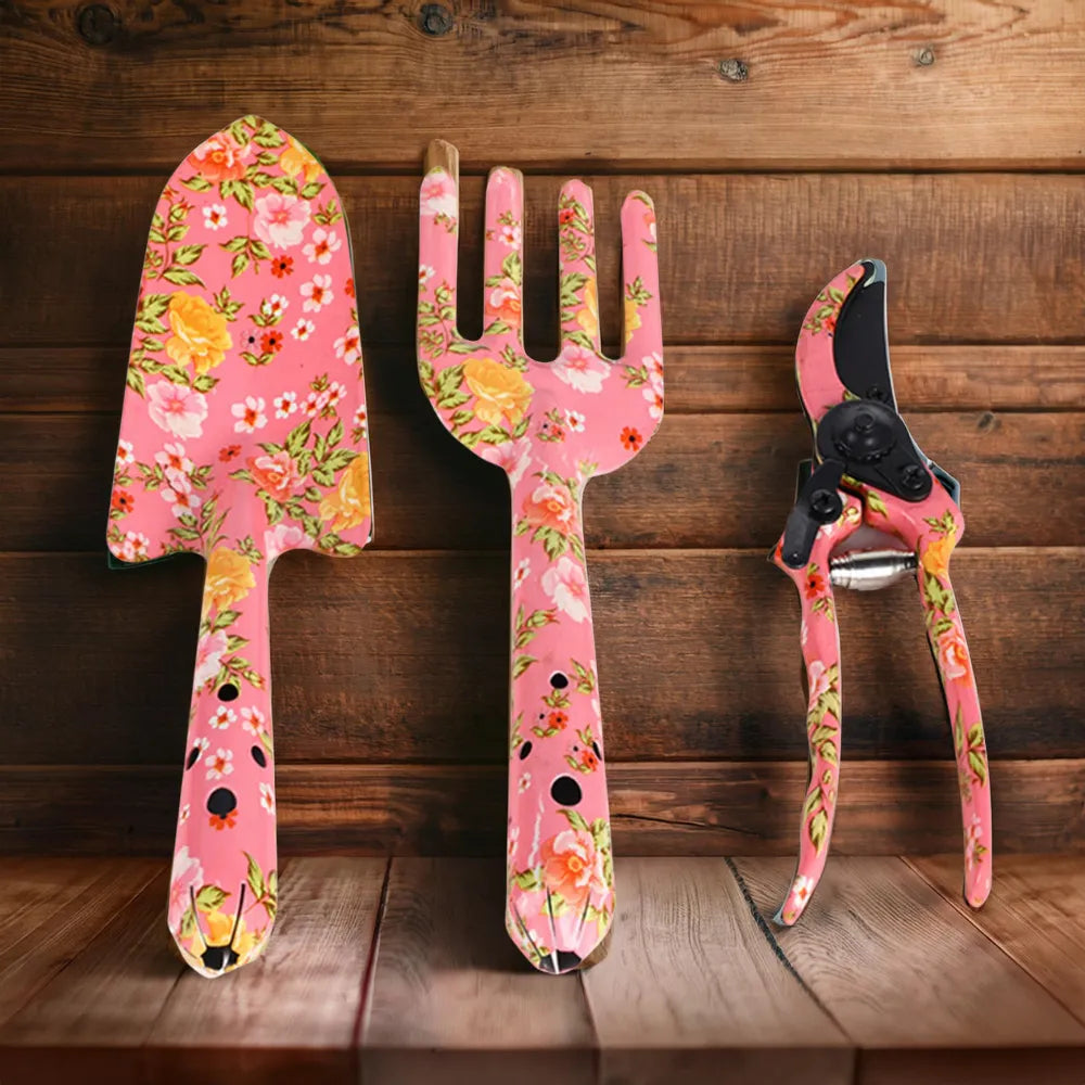 Conjunto-de-Ferramentas-Estampadas-para-Jardinagem-Pá-Garfo-e-Tesoura-de-Poda-loja-do-jardinista
