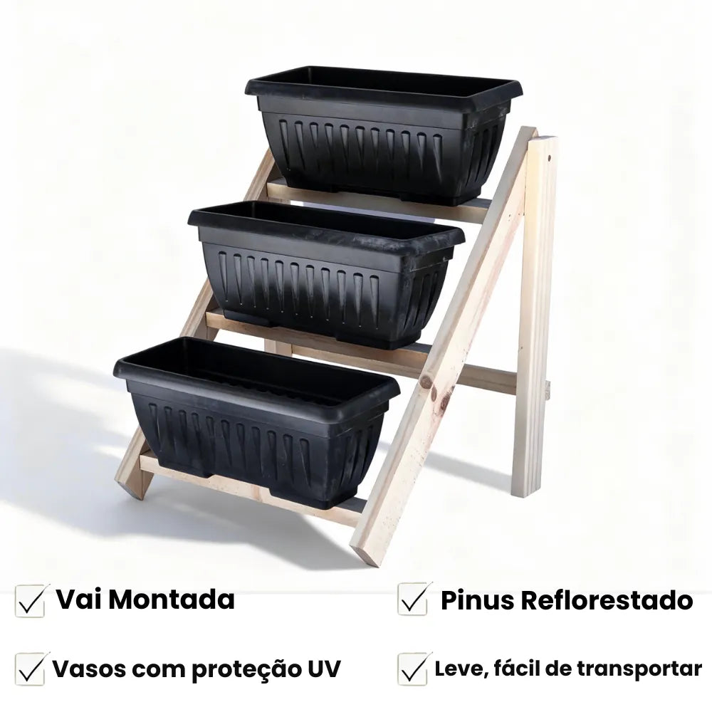 Jardineira Vertical 3 Níveis - Ultimas Unidades