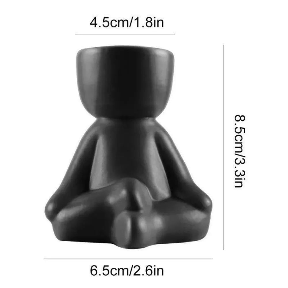 Vaso-Ceramico-Humanoide-Little Human-para-Suculentas-Loja-do-Jardinista