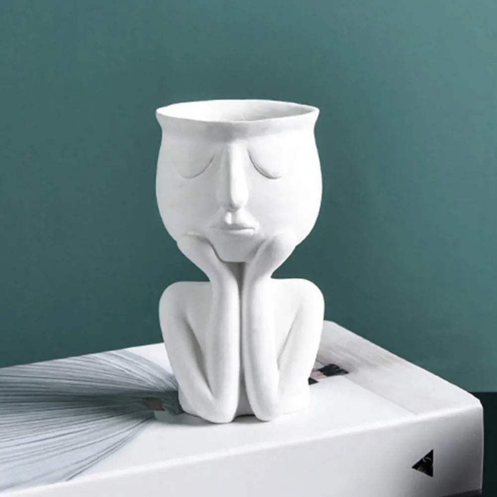 Vaso-de-Ceramica-Rosto-Abstrato-Rosto-em-Repouso-Decoracao-Divertida-e-Ecologica-Loja-do-Jardinista