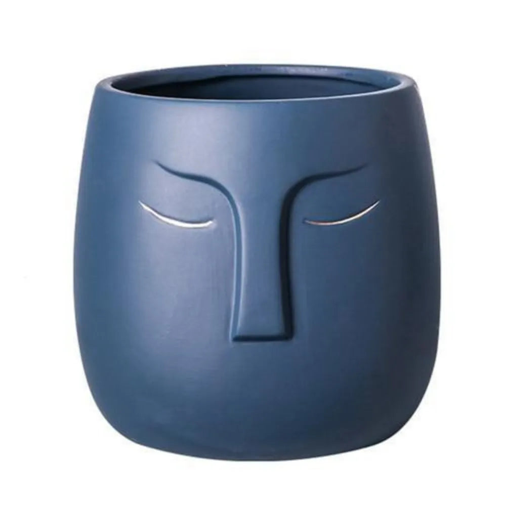 Vaso-de-Ceramica-Rosto-Abstrato-Sleeping-Face-Loja-do-Jardinista