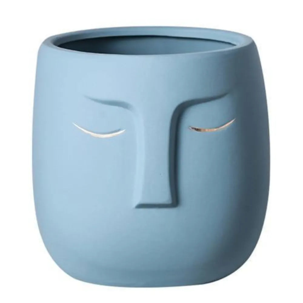 Vaso-de-Ceramica-Rosto-Abstrato-Sleeping-Face-Loja-do-Jardinista