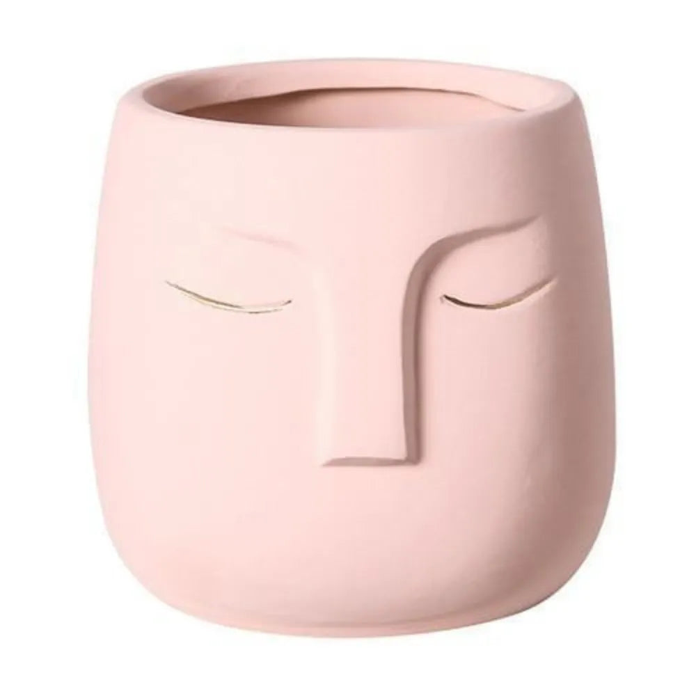 Vaso-de-Ceramica-Rosto-Abstrato-Sleeping-Face-Loja-do-Jardinista