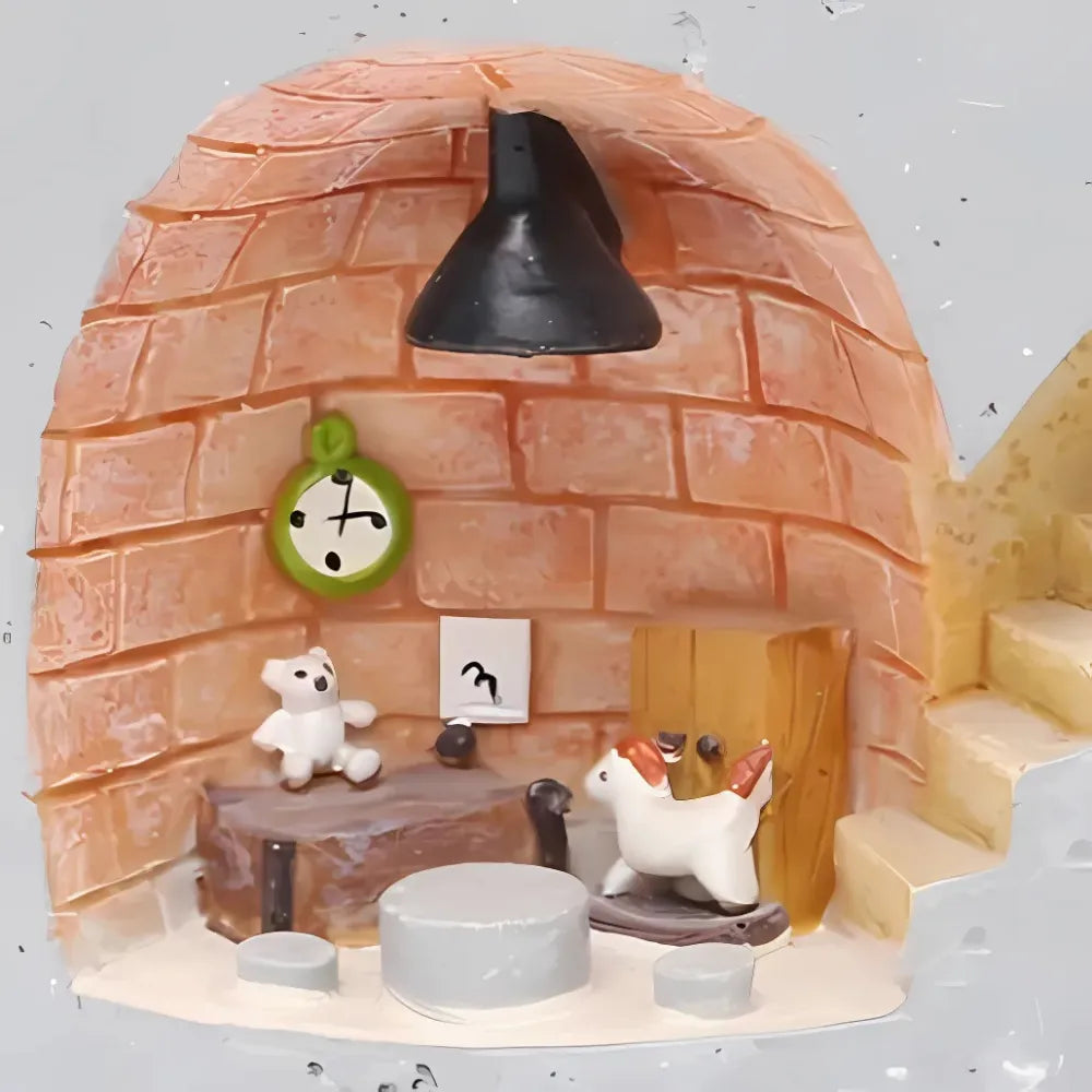 Vaso-de-Resina-Familia-Ourico-e-Coelho-Animal-Secret-Home-Loja-do-Jardinista