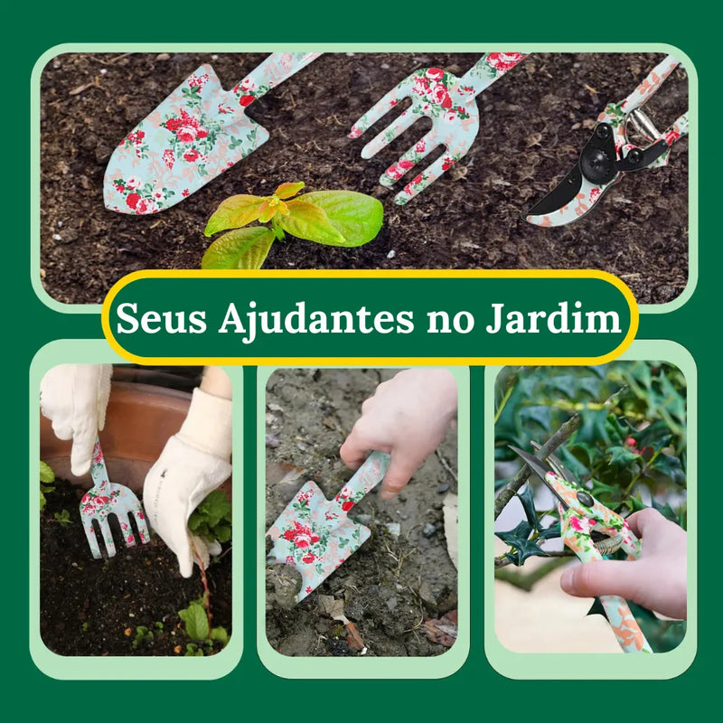 Conjunto-de-Ferramentas-Estampadas-para-Jardinagem-Pá-Garfo-e-Tesoura-de-Poda-loja-do-jardinista