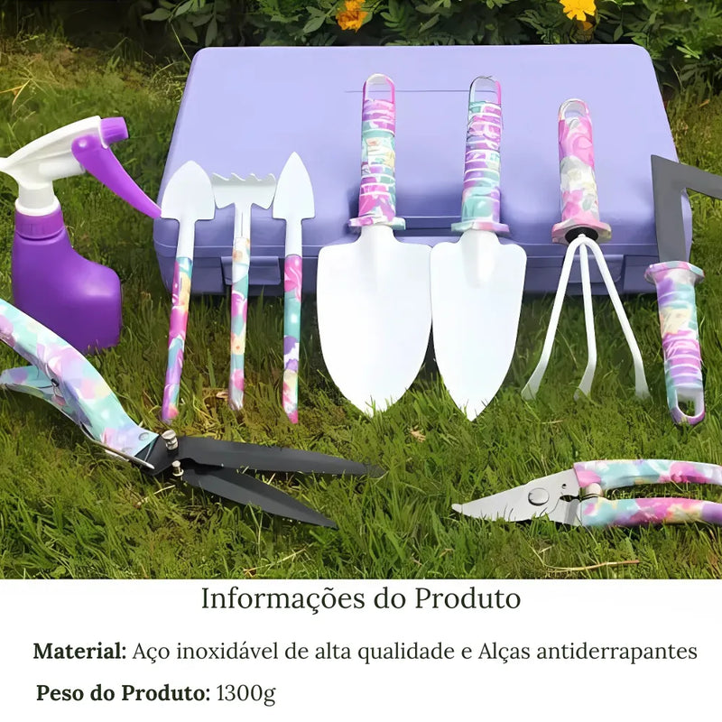 Kit-de-Ferramentas-de-Jardinagem-Multiuso-Estilizado-com-Alcas-Florais-10-Pecas-Loja-do-Jardinista