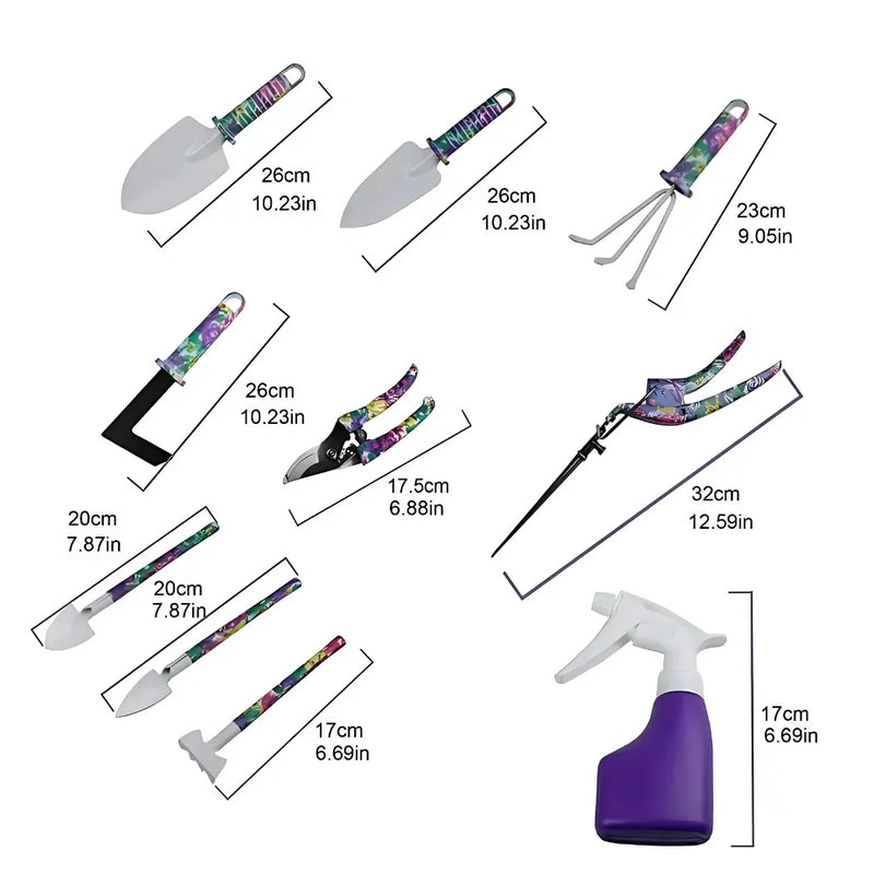 Kit-de-Ferramentas-de-Jardinagem-Multiuso-Estilizado-com-Alcas-Florais-10-Pecas-Loja-do-Jardinista