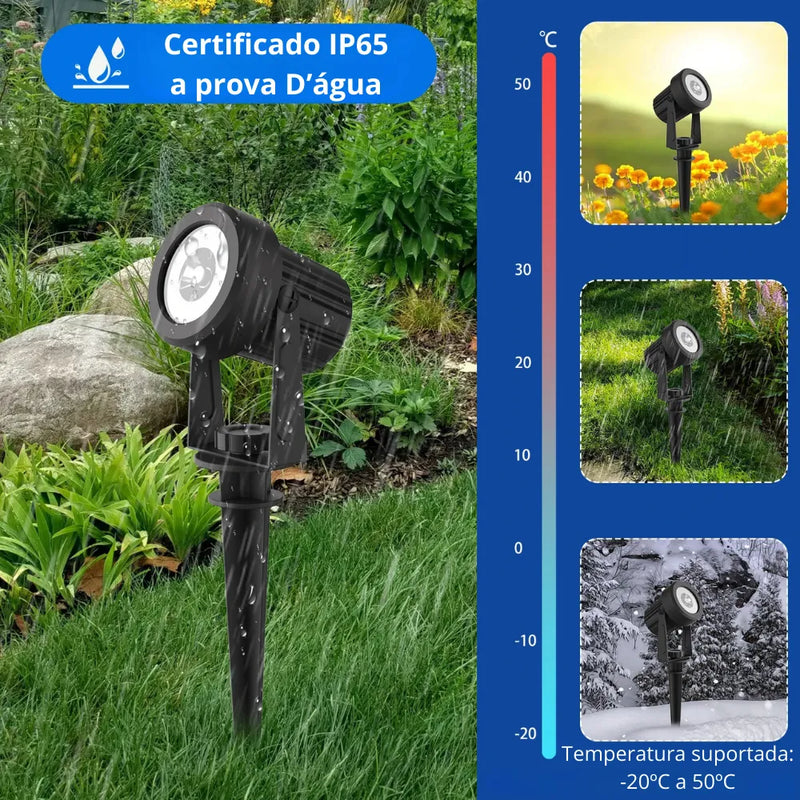 A Luminária é resistente as mais diversas Intempéries, suportando Altas temeraturas de verão de 50ºC até as mais baixas temperaturas do inverno, suportando até -20ºC