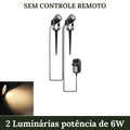 2 Luminárias de 6W sem controle remoto