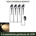 4 Luminárias de 12W sem controle remoto