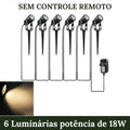 6 Luminárias de 18W sem controle remoto