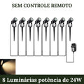 8 Luminárias de 24W sem controle remoto