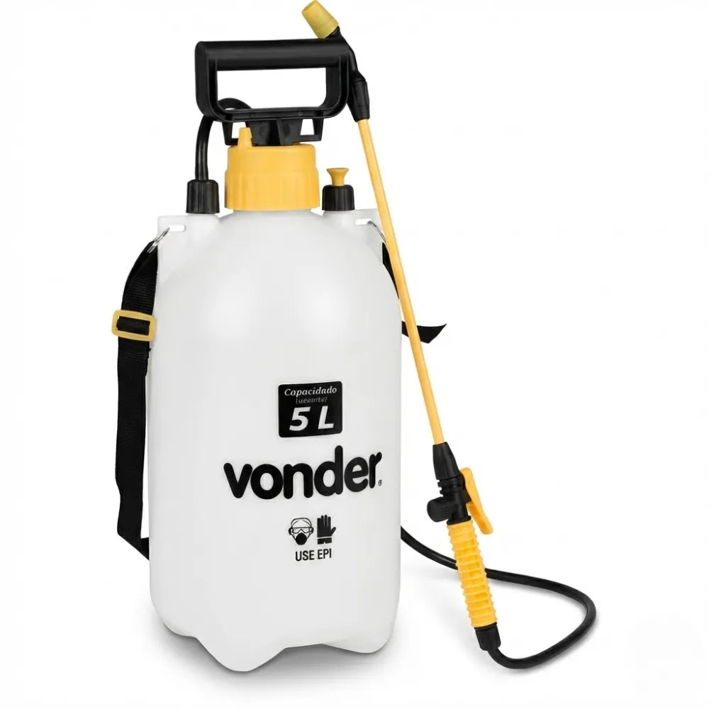 Pulverizador vonder 5l pl 005 compressao previa jato regulavel Loja do Jardinista