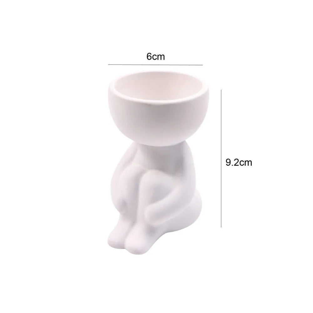 Vaso-Ceramico-Humanoide-Little Human-para-Suculentas-Loja-do-Jardinista