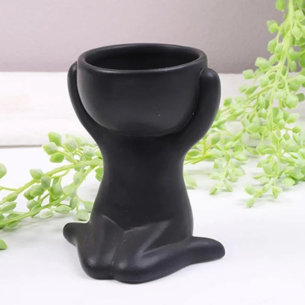 Vaso-Ceramico-Humanoide-Little Human-para-Suculentas-Loja-do-Jardinista
